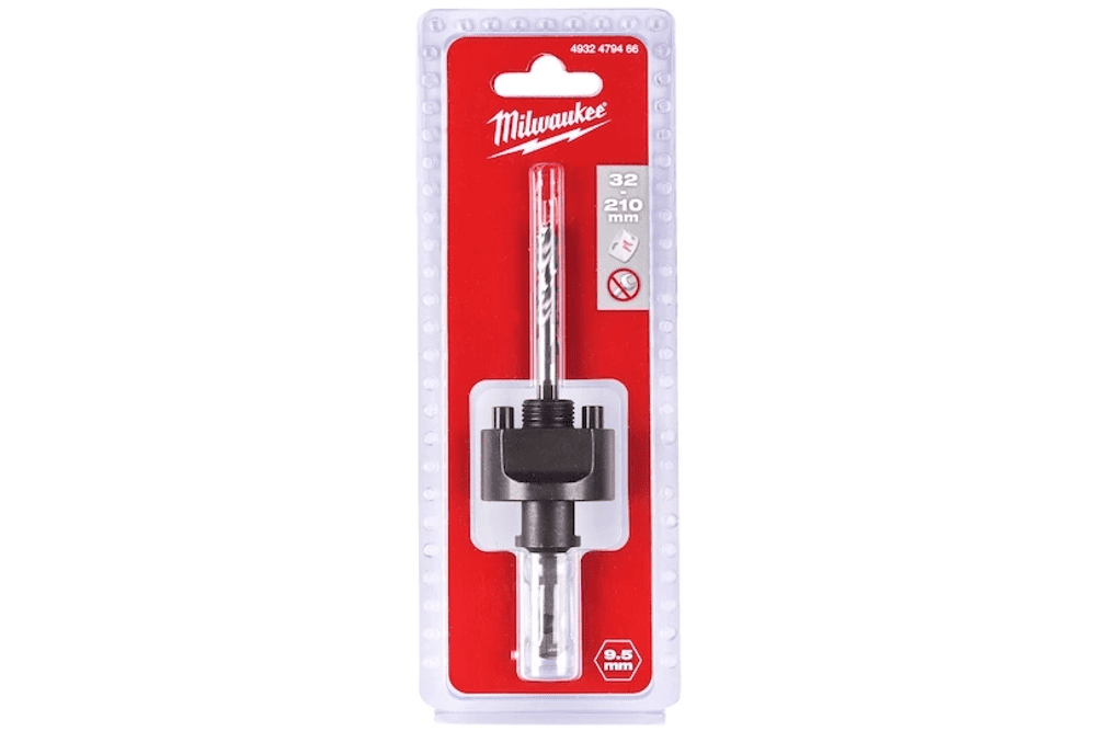 STANDARDNI ADAPTER 9,5 MM, ŠESTKOTNI ZA ŽAGE ZA LUKNJE 32MM IN VEČJE MILWUAKEE