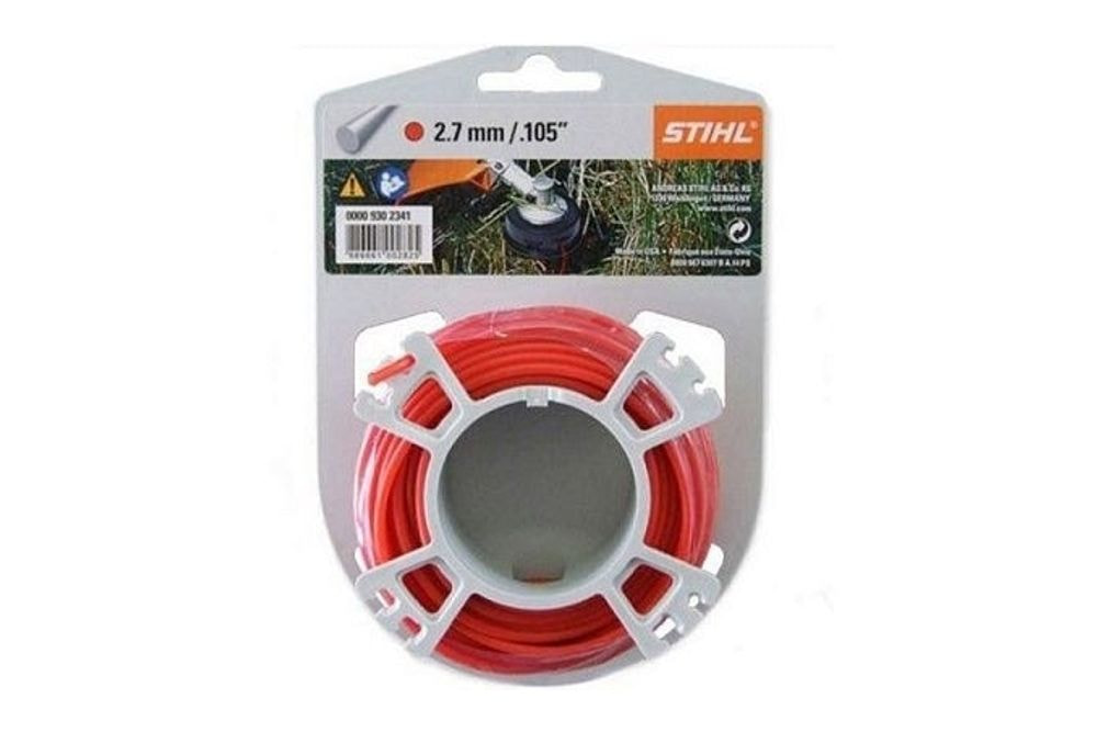 NITKA KOSILNA STIHL OKROGLA TIHA 2,7 MM X 9,0M RDEČA 