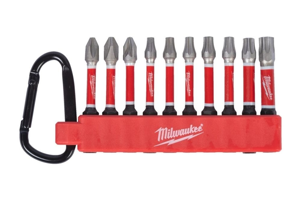 SET VIJAČNIH NASTAVKOV S KARABINOM MILWUAKEE (10. KOM)