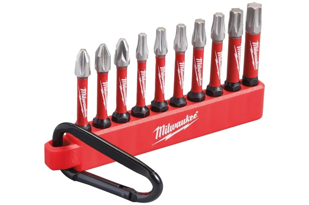 SET VIJAČNIH NASTAVKOV S KARABINOM MILWUAKEE (10. KOM)