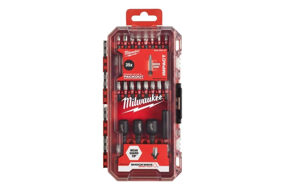 35-DELNI SET NASTAVKOV SHOCKWAVE IMPACT DUTY MILWAUKEE