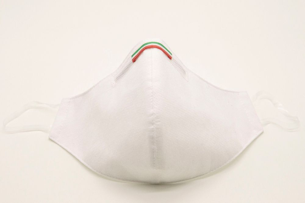 Mascherina Protettiva Fashion Lavabile Bianca S E