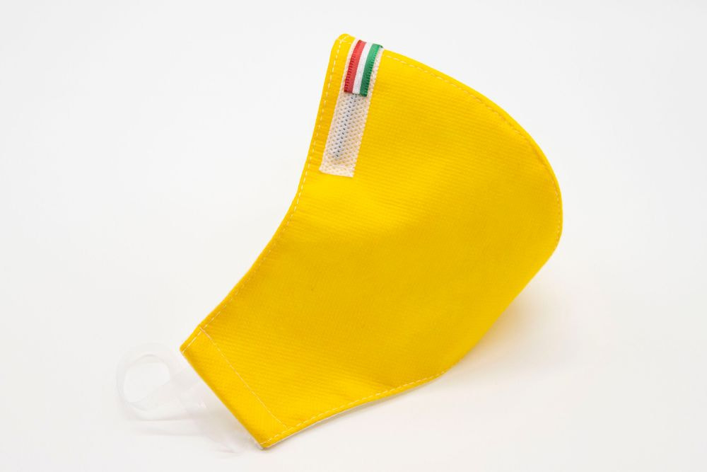 Mascherina Protettiva Fashion Lavabile gialla XL