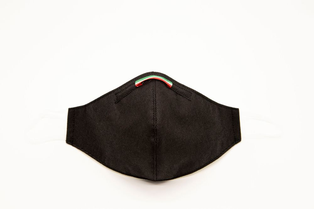 Mascherina Protettiva Fashion Lavabile Nera XL E