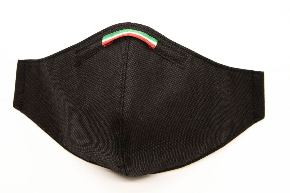 Mascherina Protettiva Fashion Lavabile Nera XL