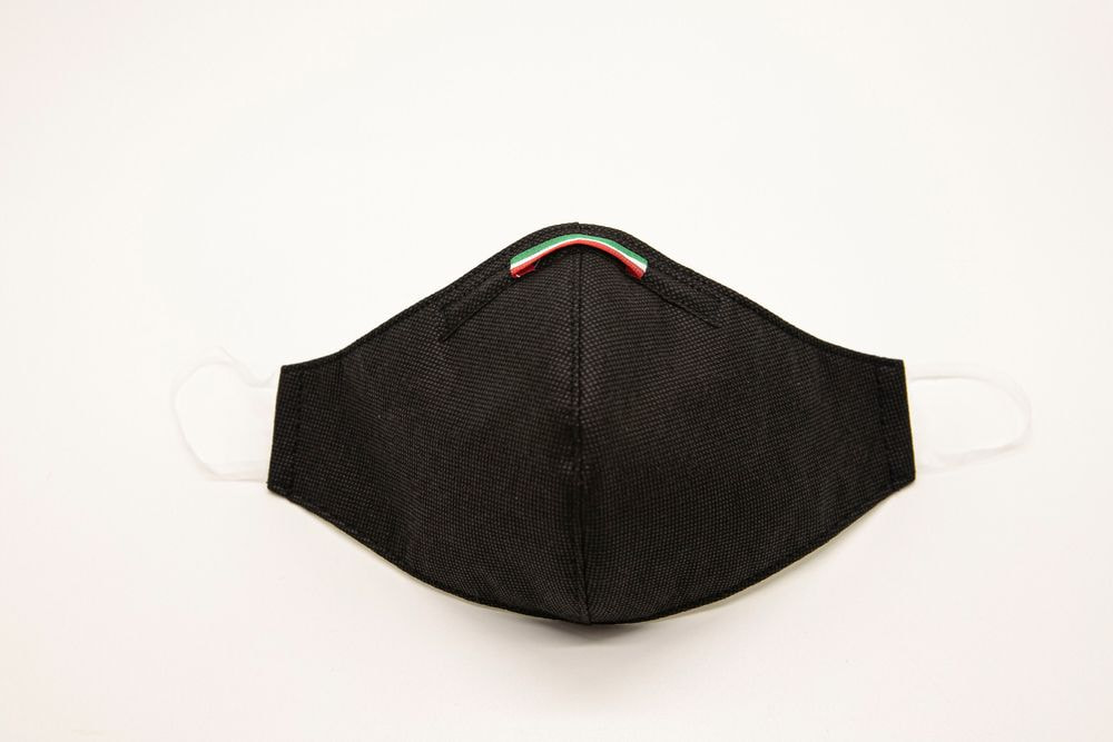 Mascherina Protettiva Fashion Lavabile Nera L
