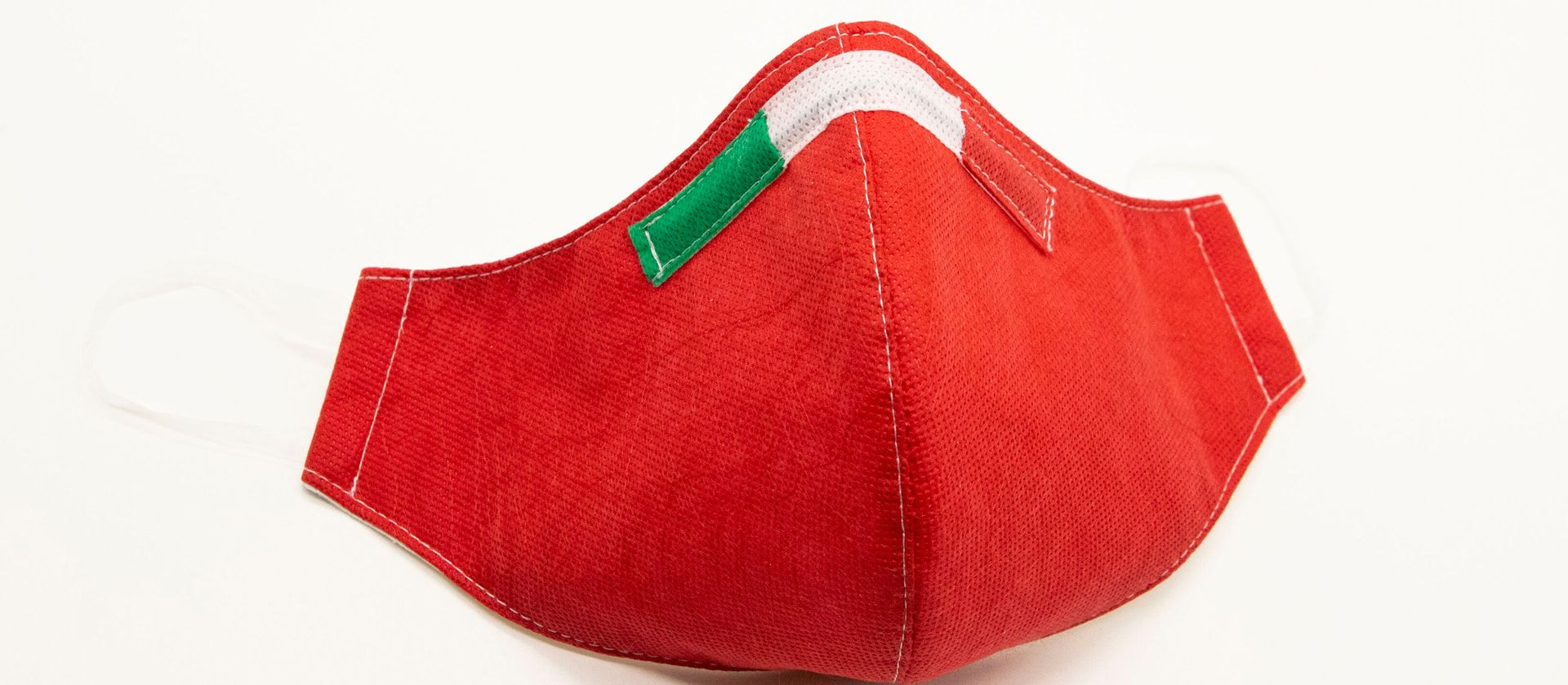 Mascherina Protettiva Fashion Lavabile rossa XL