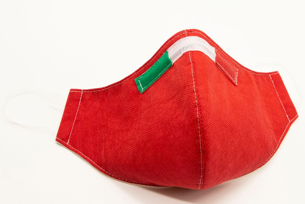 Mascherina Protettiva Fashion Lavabile rossa S