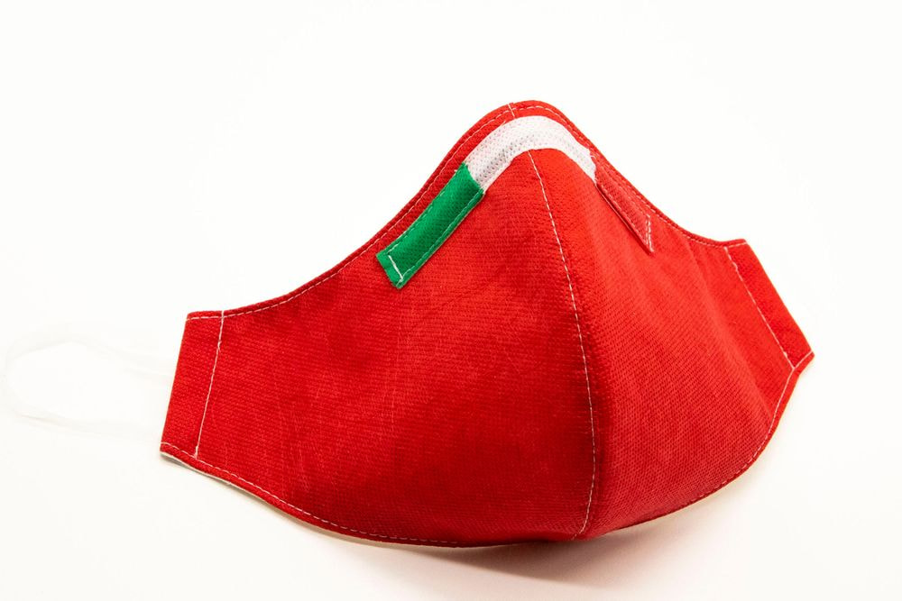 Mascherina Protettiva Fashion Lavabile rossa S