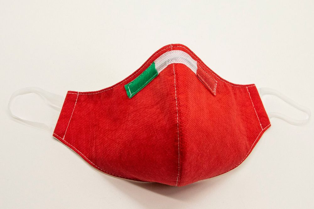 Mascherina Protettiva Fashion Lavabile rossa L