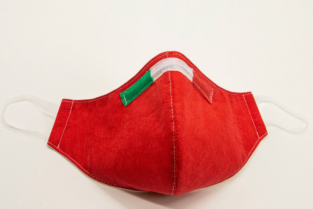 Mascherina Protettiva Fashion Lavabile rossa M