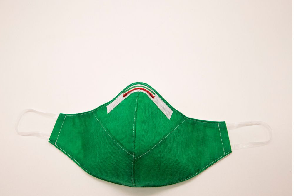 Mascherina Protettiva Fashion Lavabile Verde L
