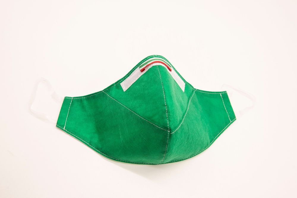 Mascherina Protettiva Fashion Lavabile Verde L