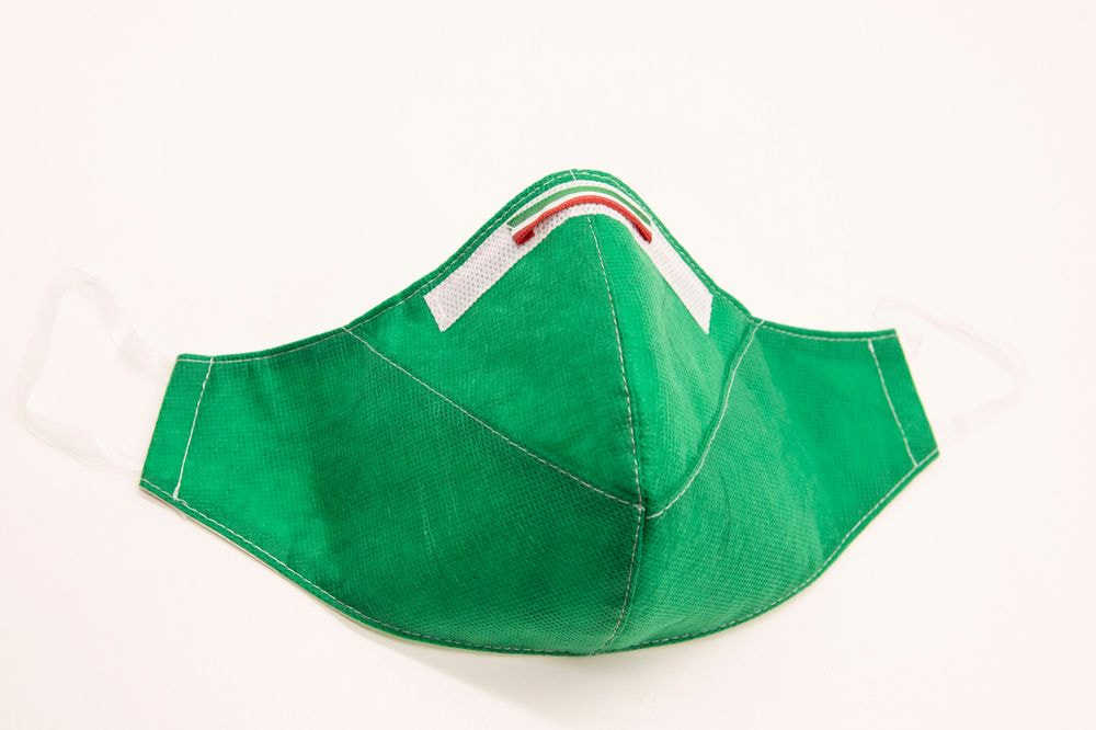 Mascherina Protettiva Fashion Lavabile Verde L E