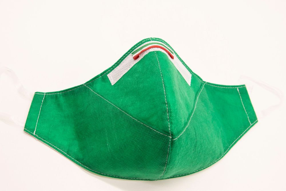 Mascherina Protettiva Fashion Lavabile Verde M E