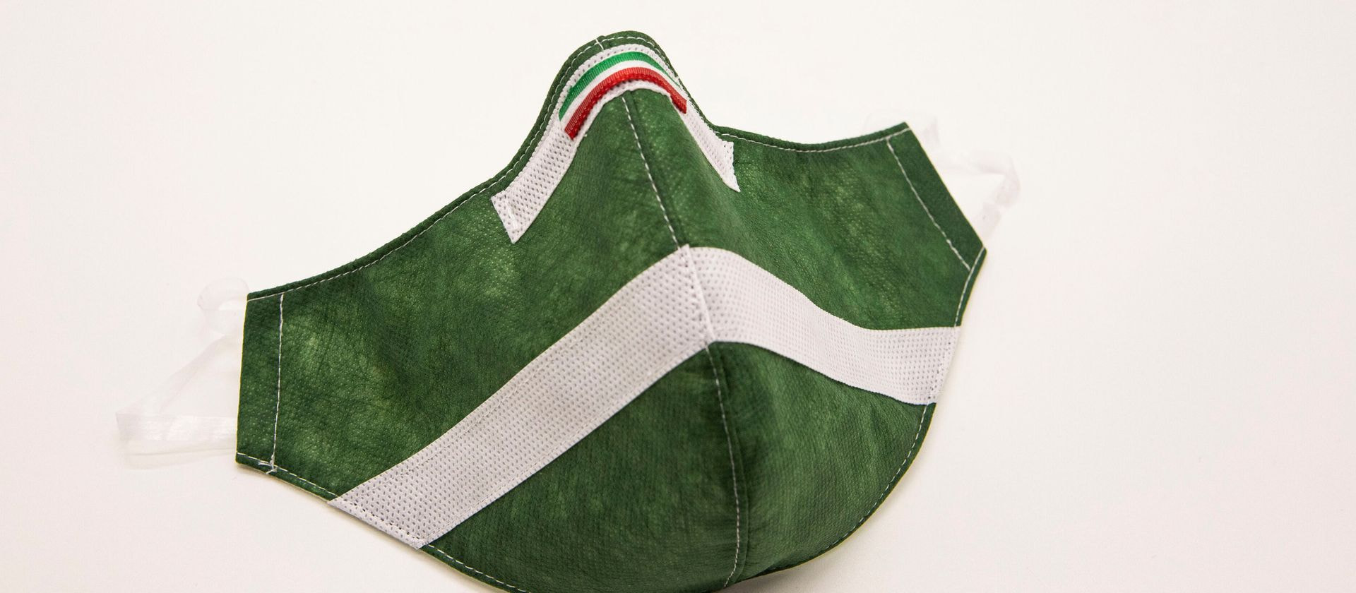 Mascherina Protettiva Fashion Lavabile Verde Bosco L