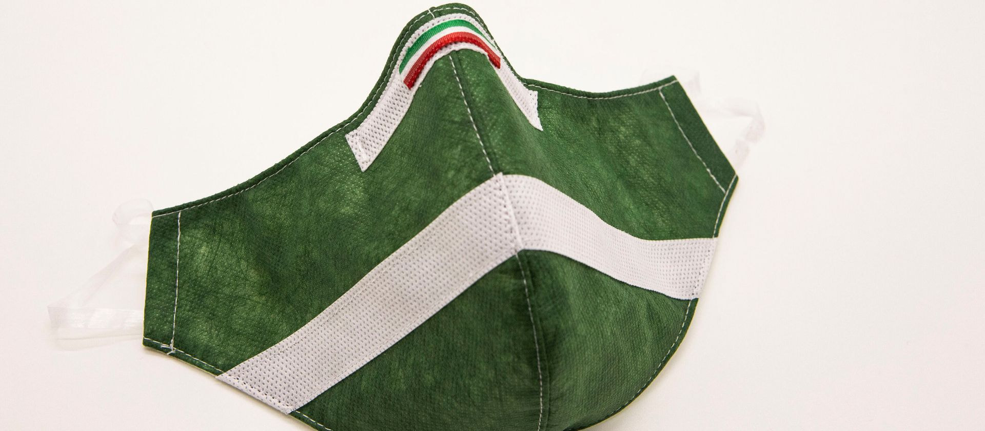 Mascherina Protettiva Fashion Lavabile Verde Bosco M