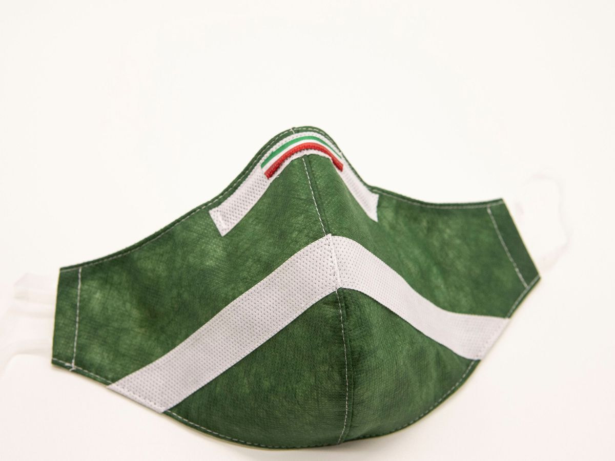 Mascherina Protettiva Fashion Lavabile Verde Bosco 