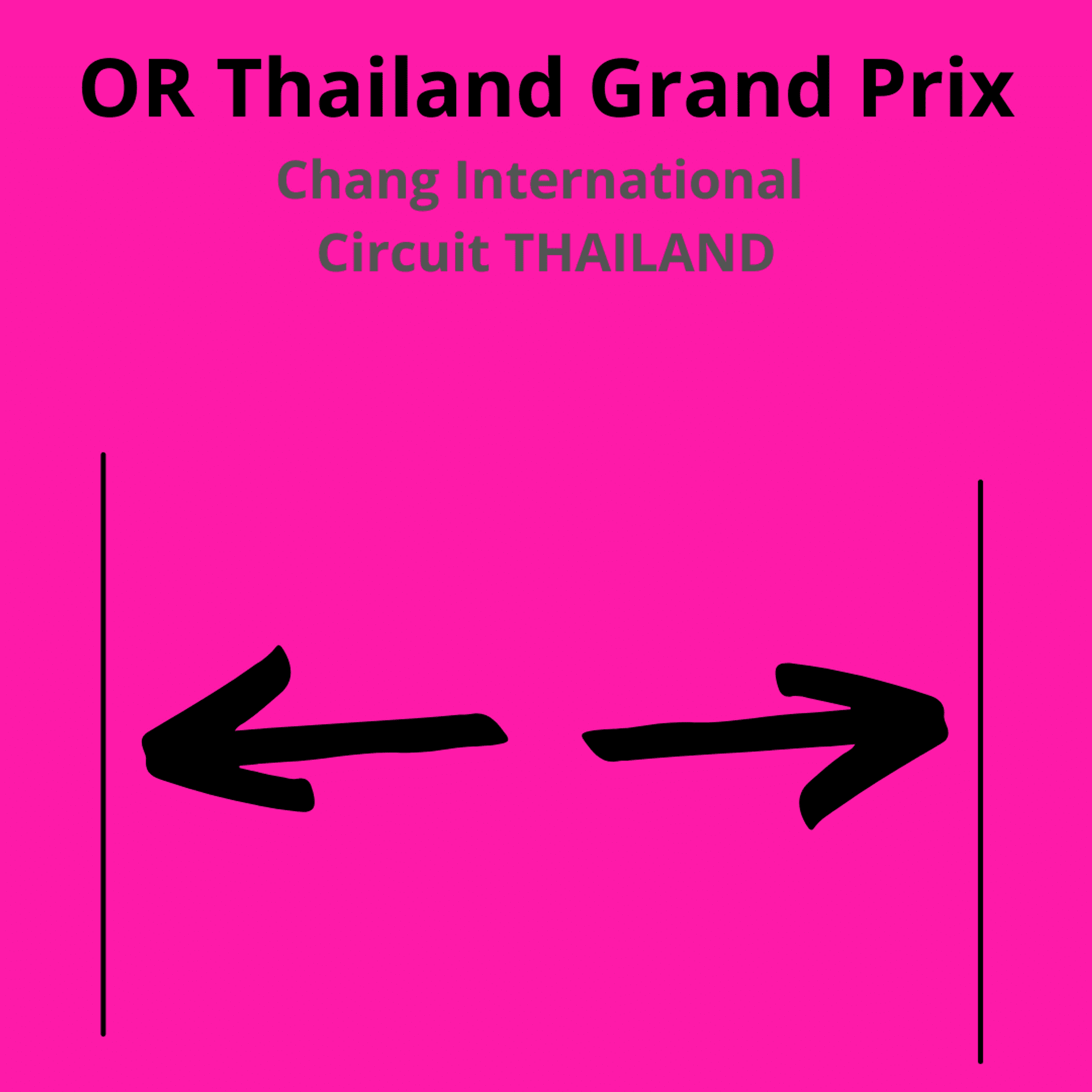 OR Thailand Grand Prix Chang International Circuit. Larghezza