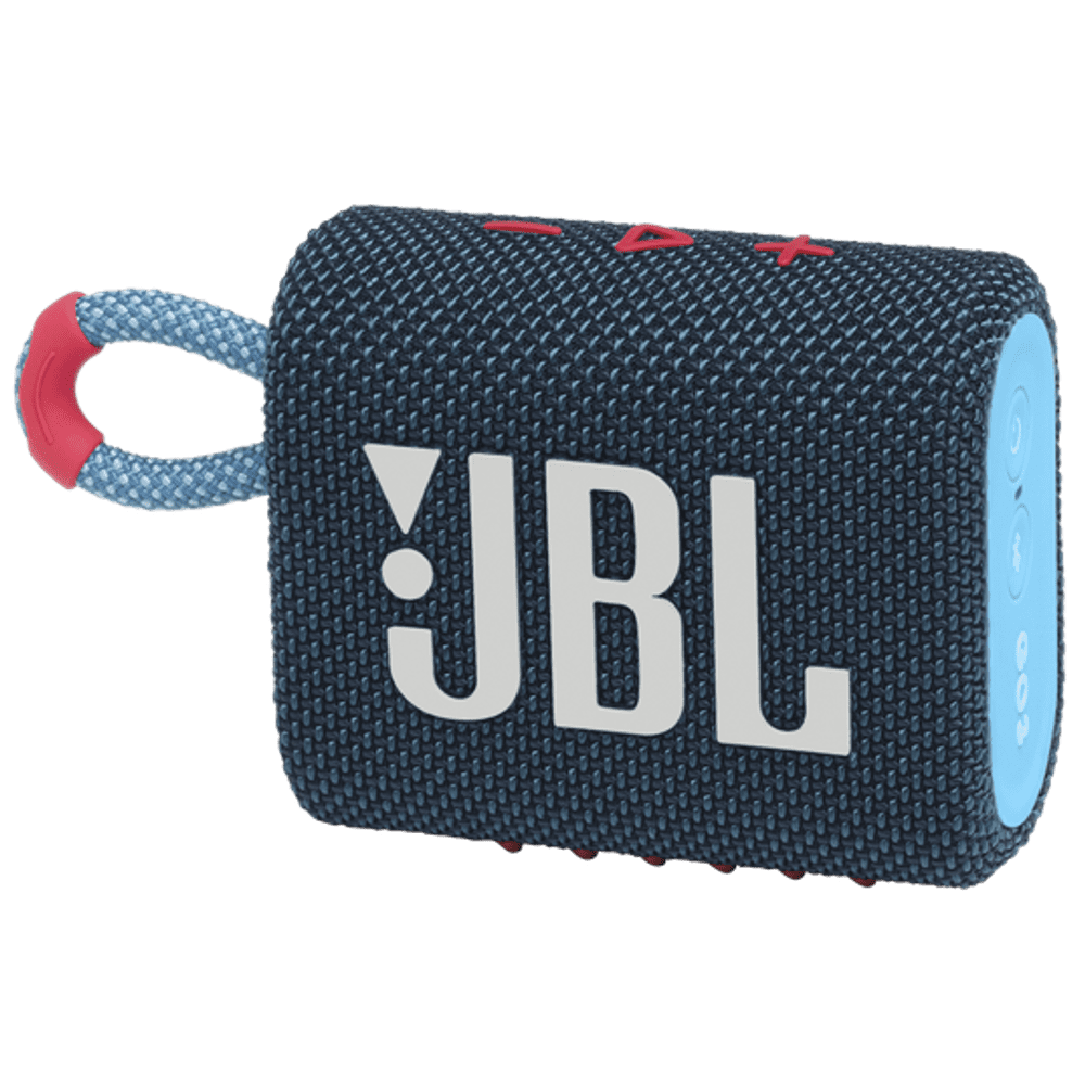 JBL GO 3 Bluetooth prenosni zvočnik, roza-moder JBL GO 3 Bluetooth prenosni zvočnik, roza-moder