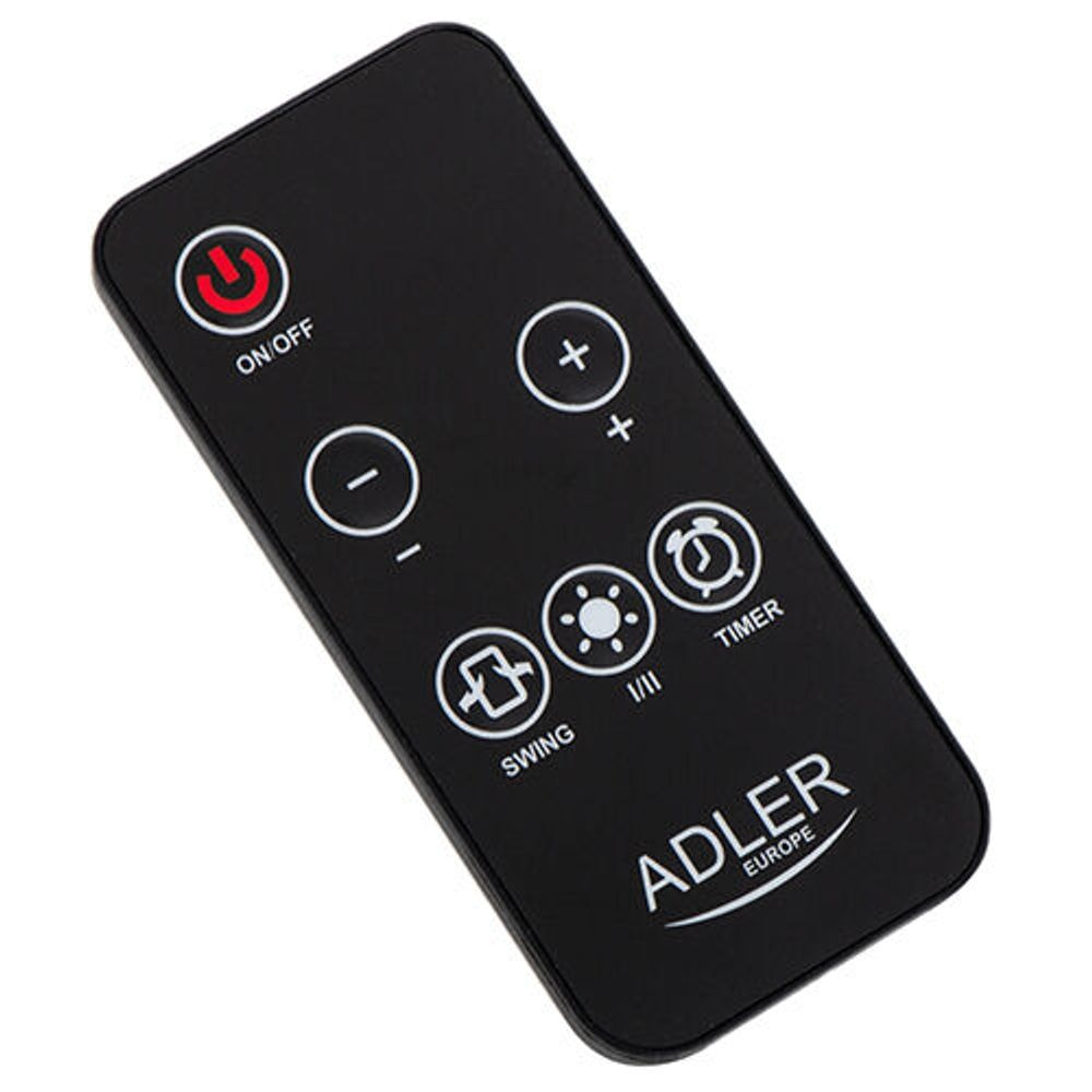 Adler keramični LCD kalorifer 2200W, stolp, črn