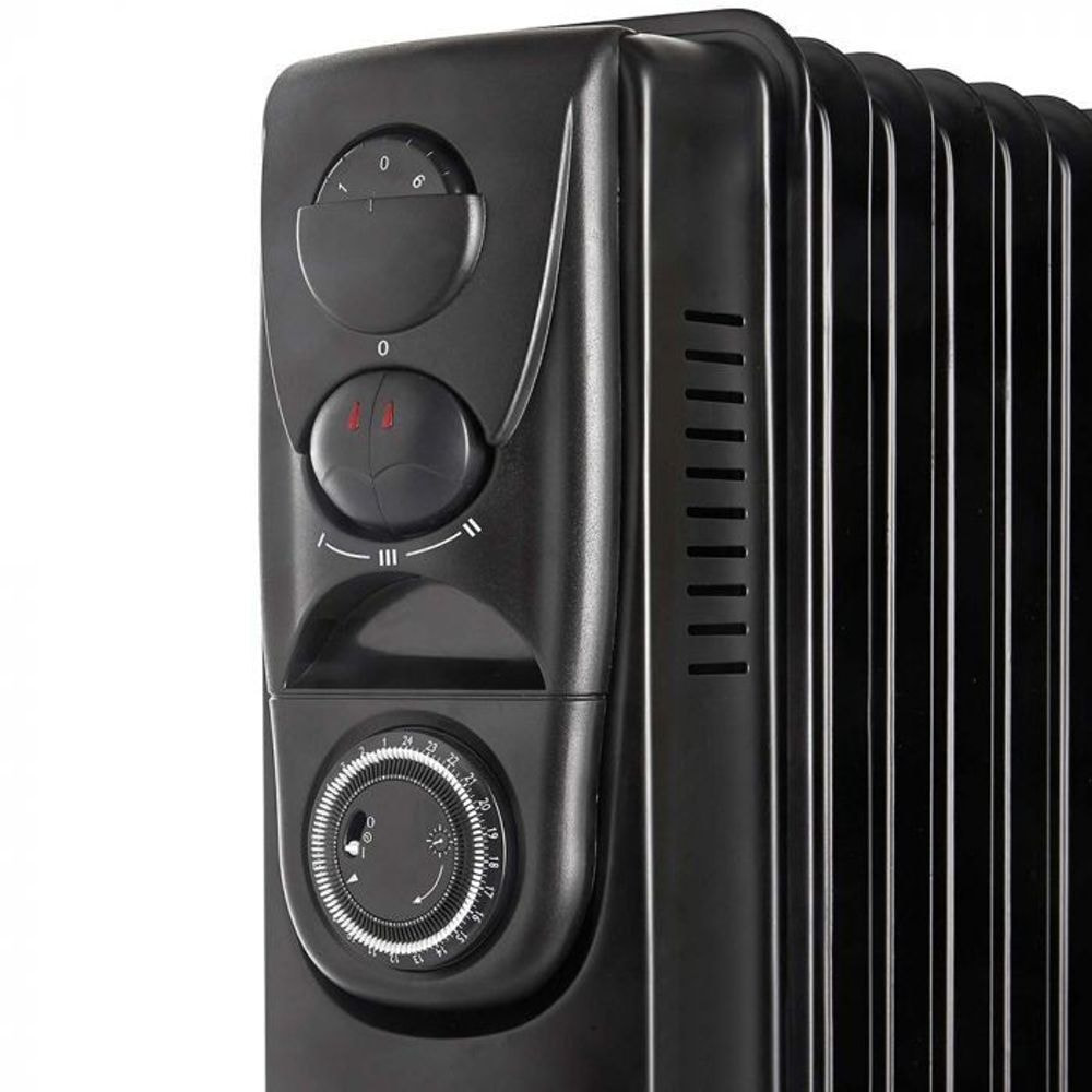 VonHaus oljni radiator 11 reber 2500W črn 2500645 VonHaus oljni radiator 11 reber 2500W črn 2500645