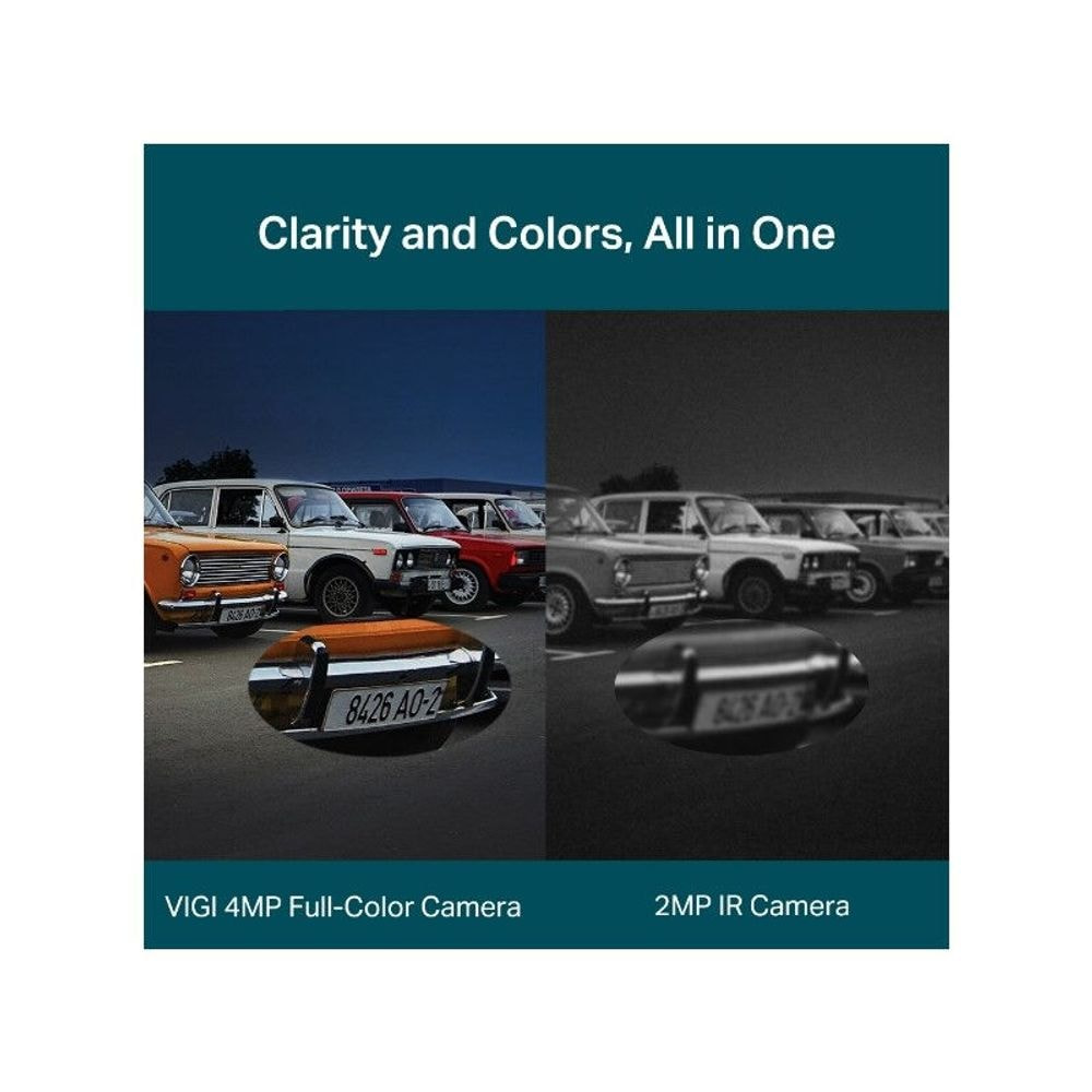 TP-LINK VIGI 4MP zunanja Full-Color Wi-Fi Pan Tilt mrežna kamera (do 2560X1440 H.265+ 30fps) TP-LINK VIGI 4MP zunanja Full-Color Wi-Fi Pan Tilt mrežna kamera (do 2560X1440 H.265+ 30fps)