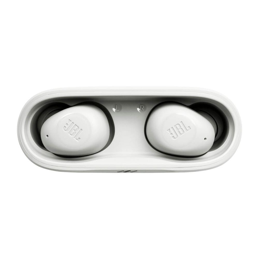 JBL Vibe Buds TWS brezžične slušalke z mikrofonom, bele