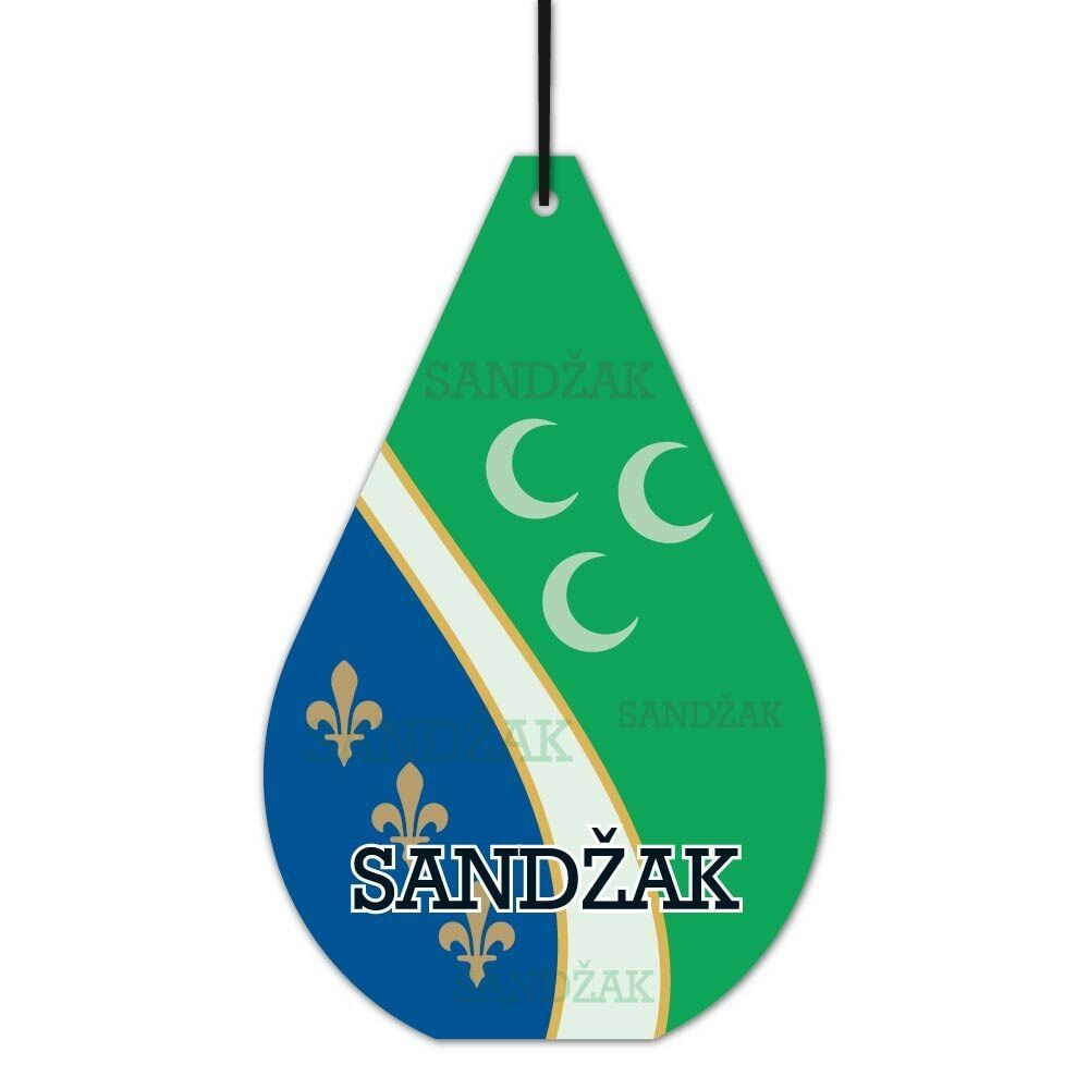 Auto Duft Sandzak Flagge 