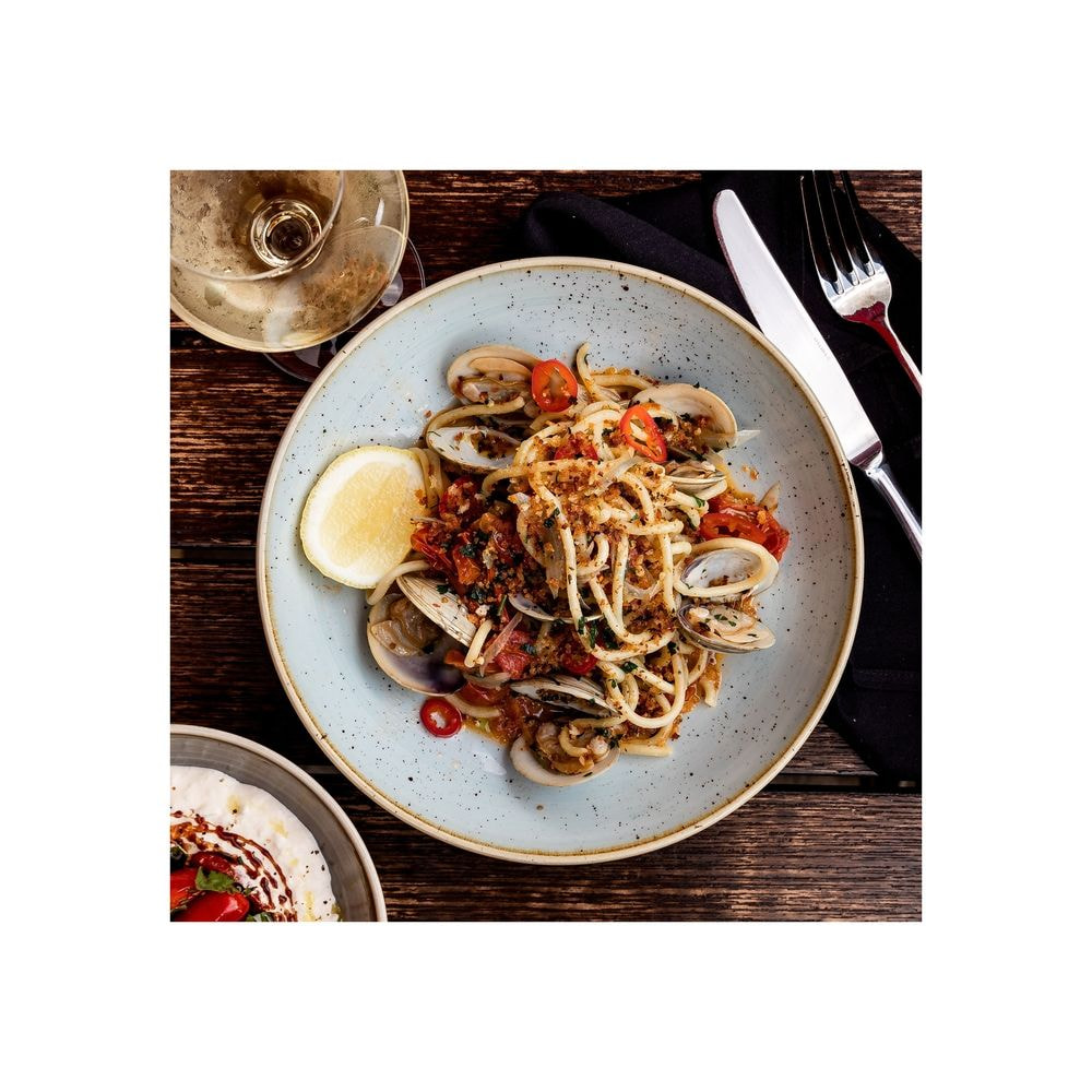 Spaghettone vongola e bottarga