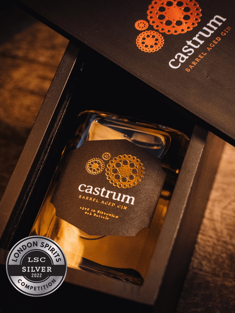 Castrum Holzbox für Barrel Aged Gin 