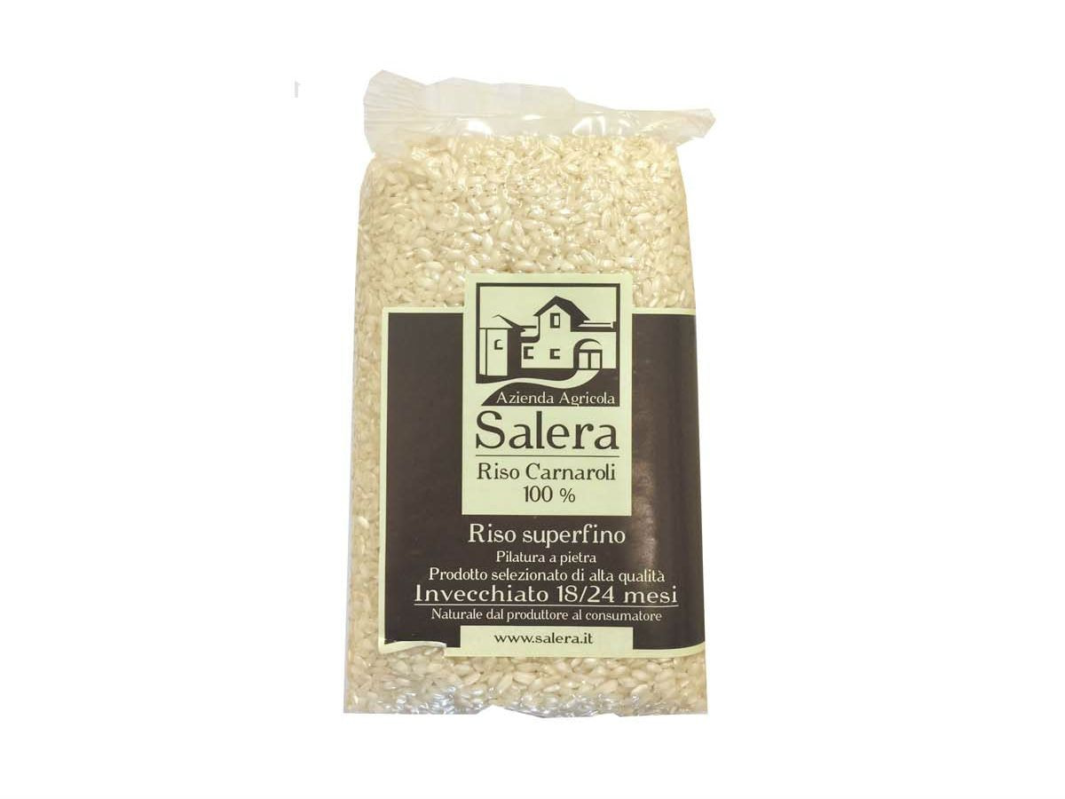 SALERA RISO CARNAROLI 100 INVECCHIATO 18 MESI LAVORATO A PIETRA 1,0 KG