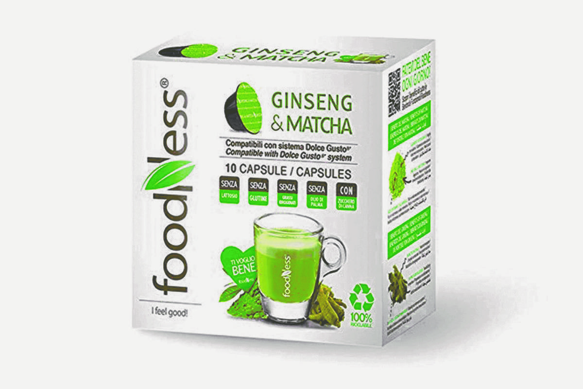 FOODNESS Ginseng & Matcha in capsule (Dolce Gusto) 50pz