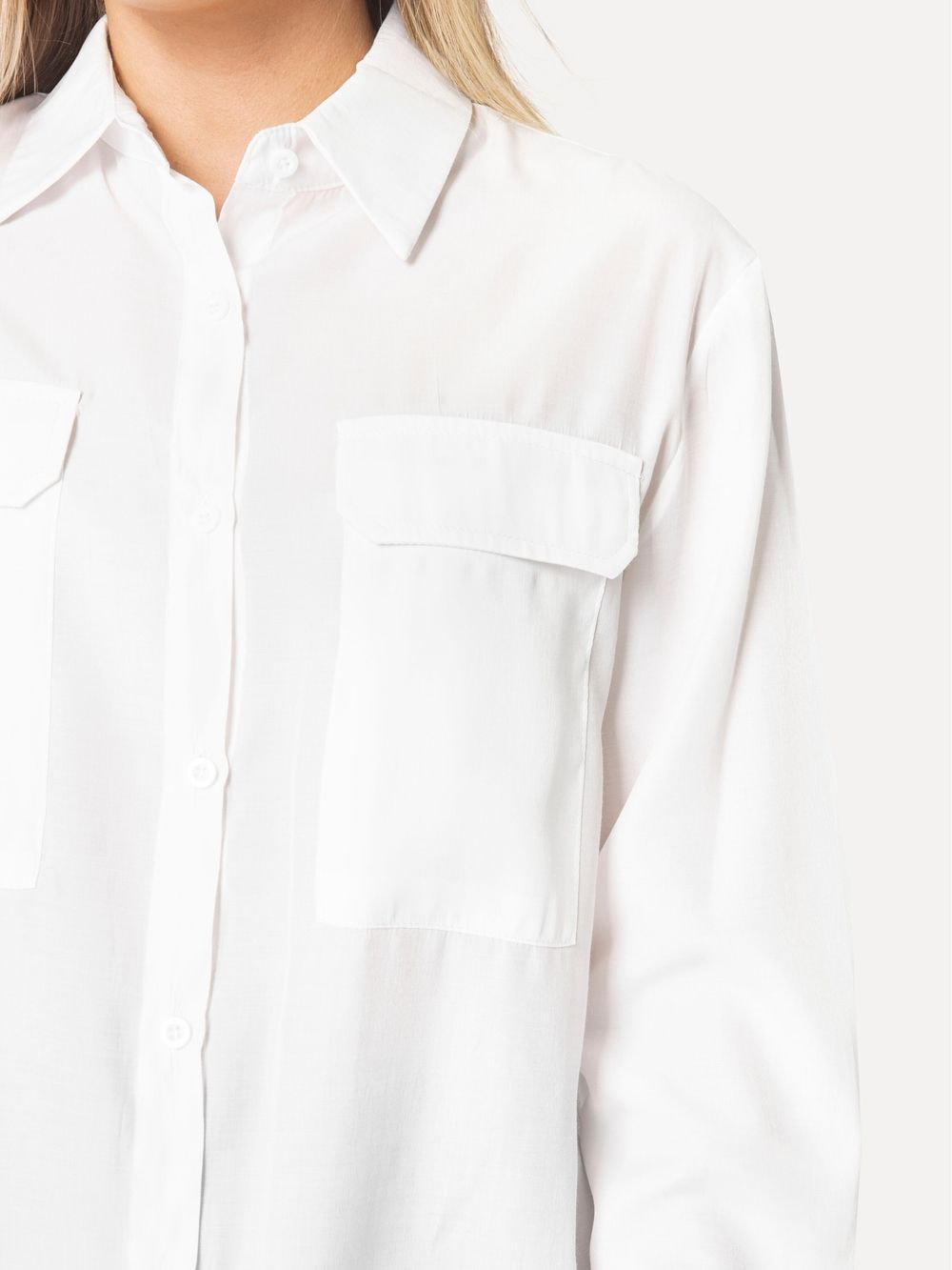 Collar Shirt in White