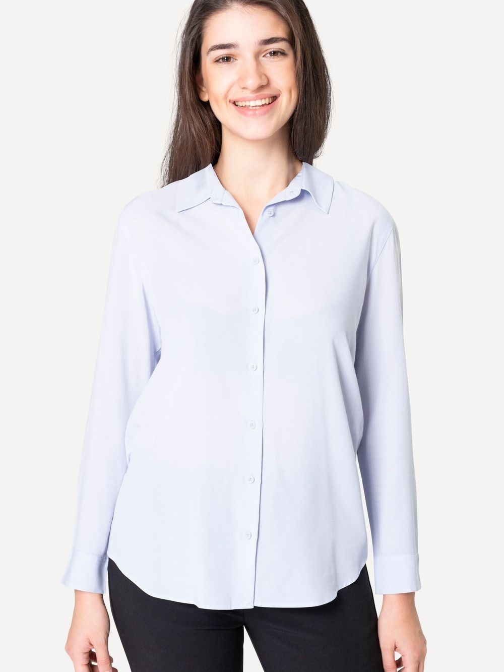 Collar Shirt in Light Blue
