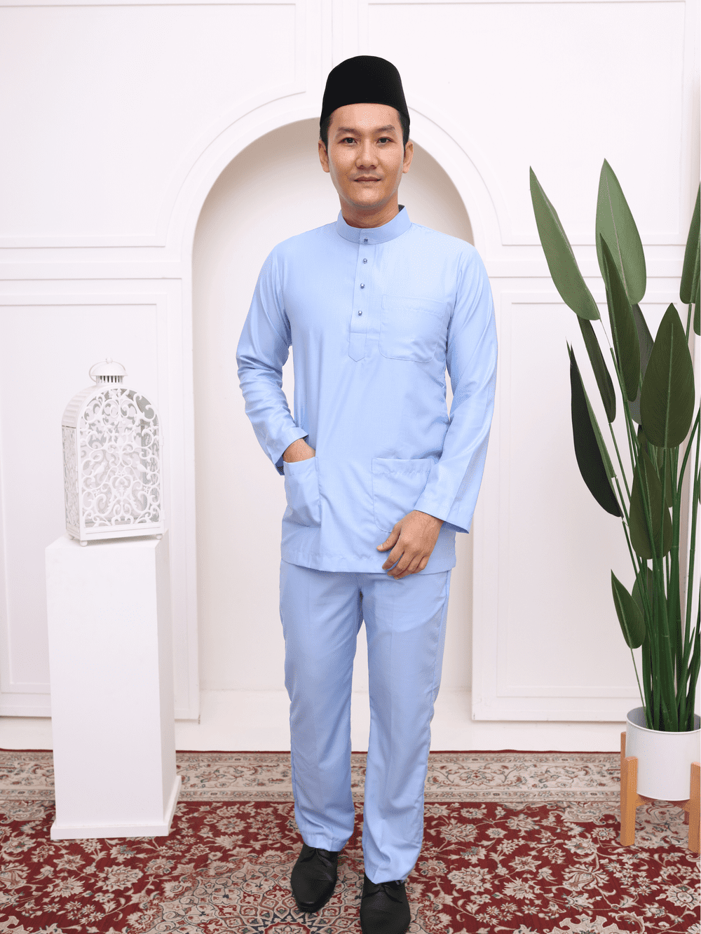 Baju Melayu Moden- Sky Blue