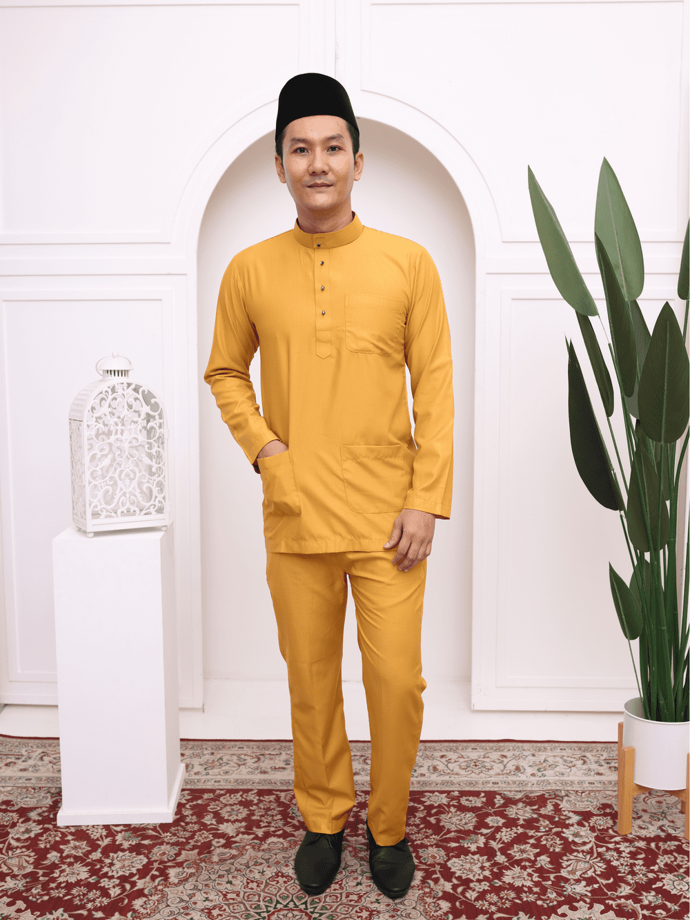 Baju Melayu Moden- Mustard