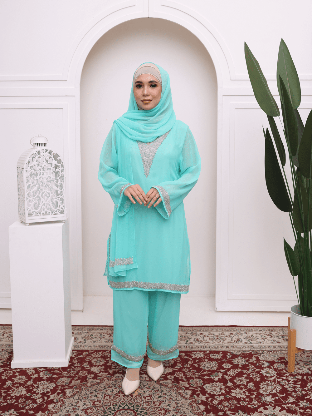 Karisma Suit - Aquamarine Green