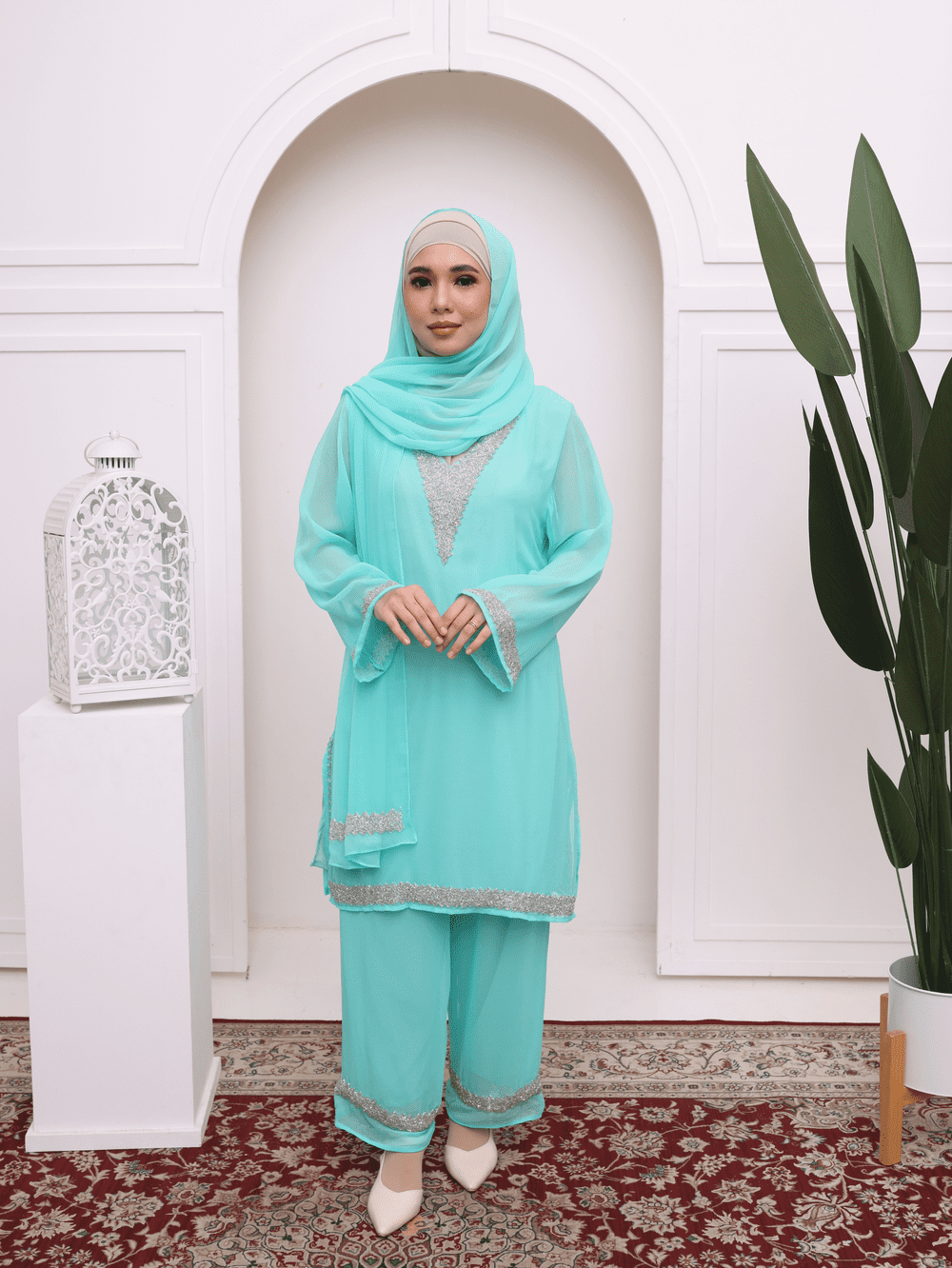 Karisma Suit - Aquamarine Green