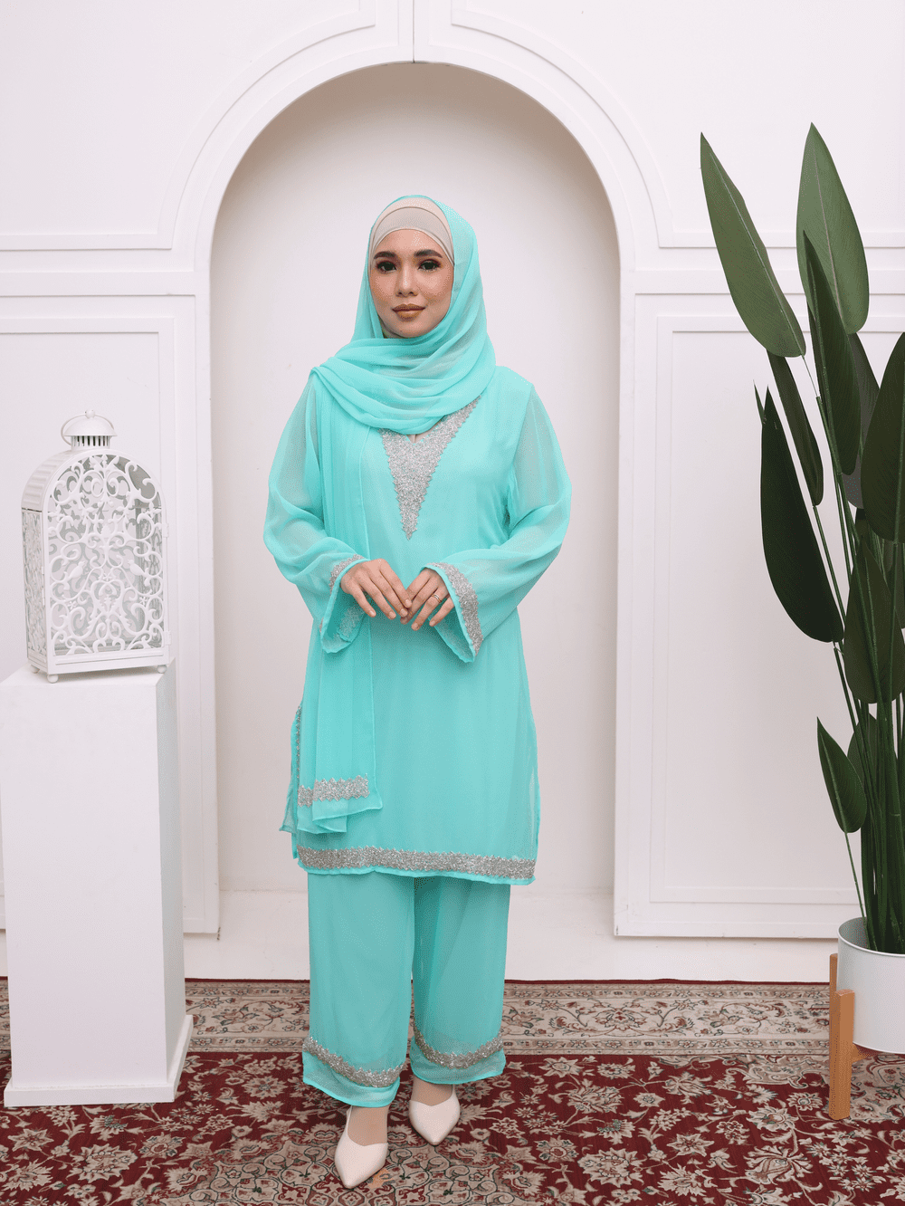 Karisma Suit - Aquamarine Green