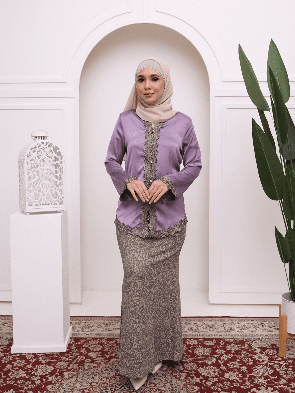Kebaya Sunda Moden - Dusty Mauve