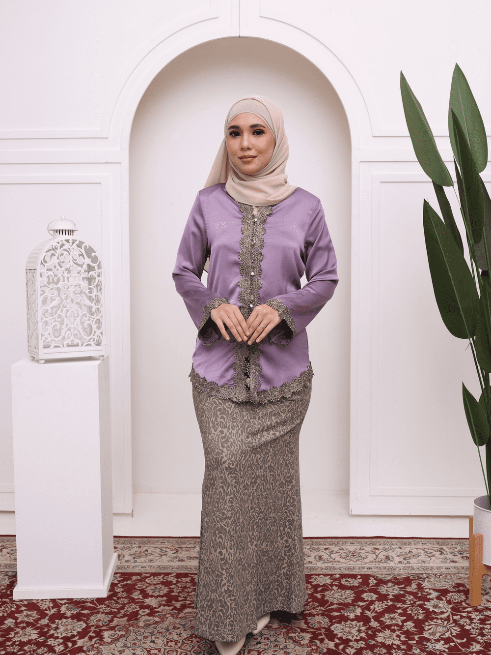 Kebaya Sunda Moden - Dusty Mauve