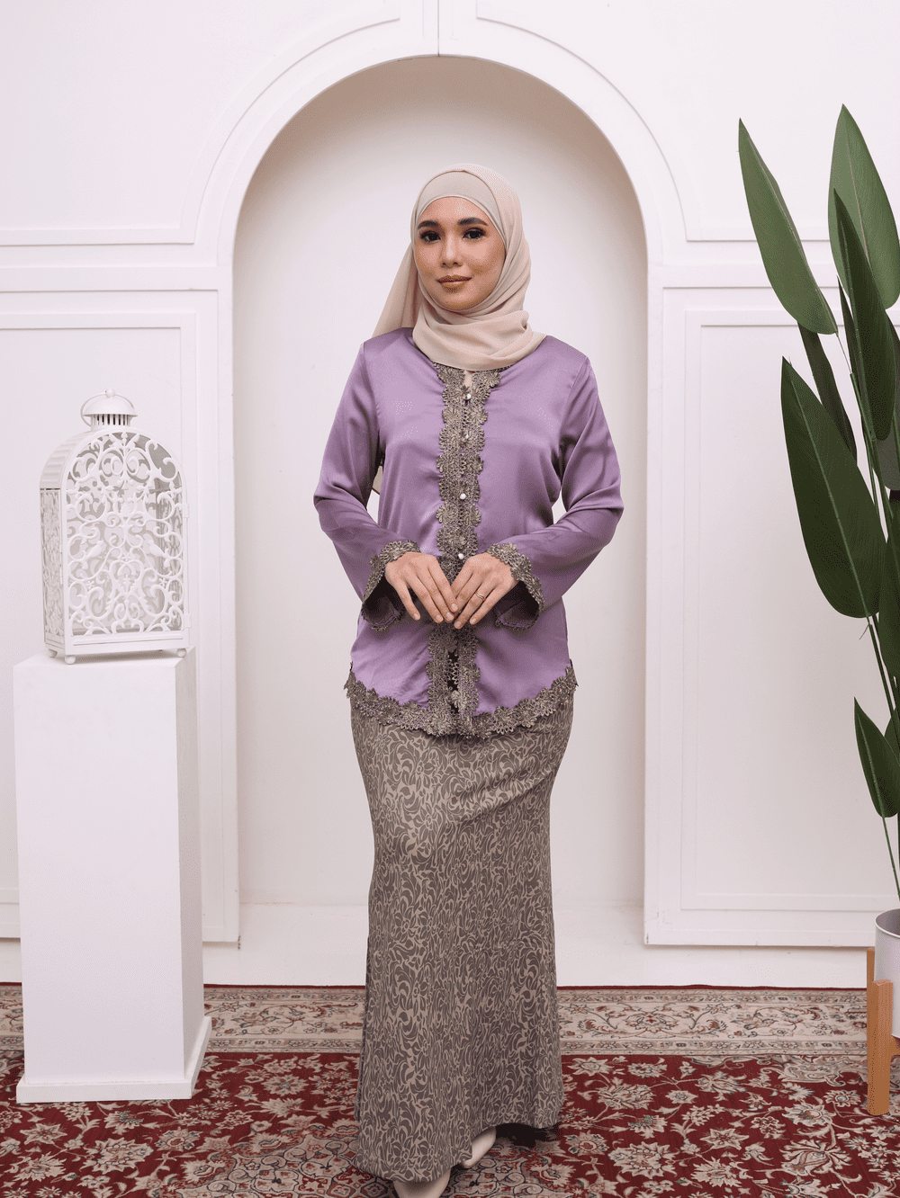 Kebaya Sunda Moden - Dusty Mauve