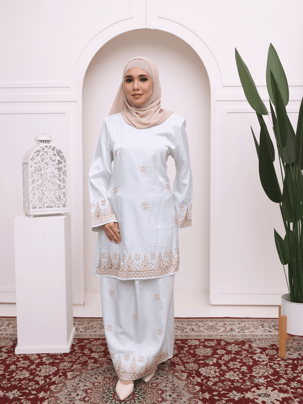 Baju Kurung Modern Riau - Ethereal Blue