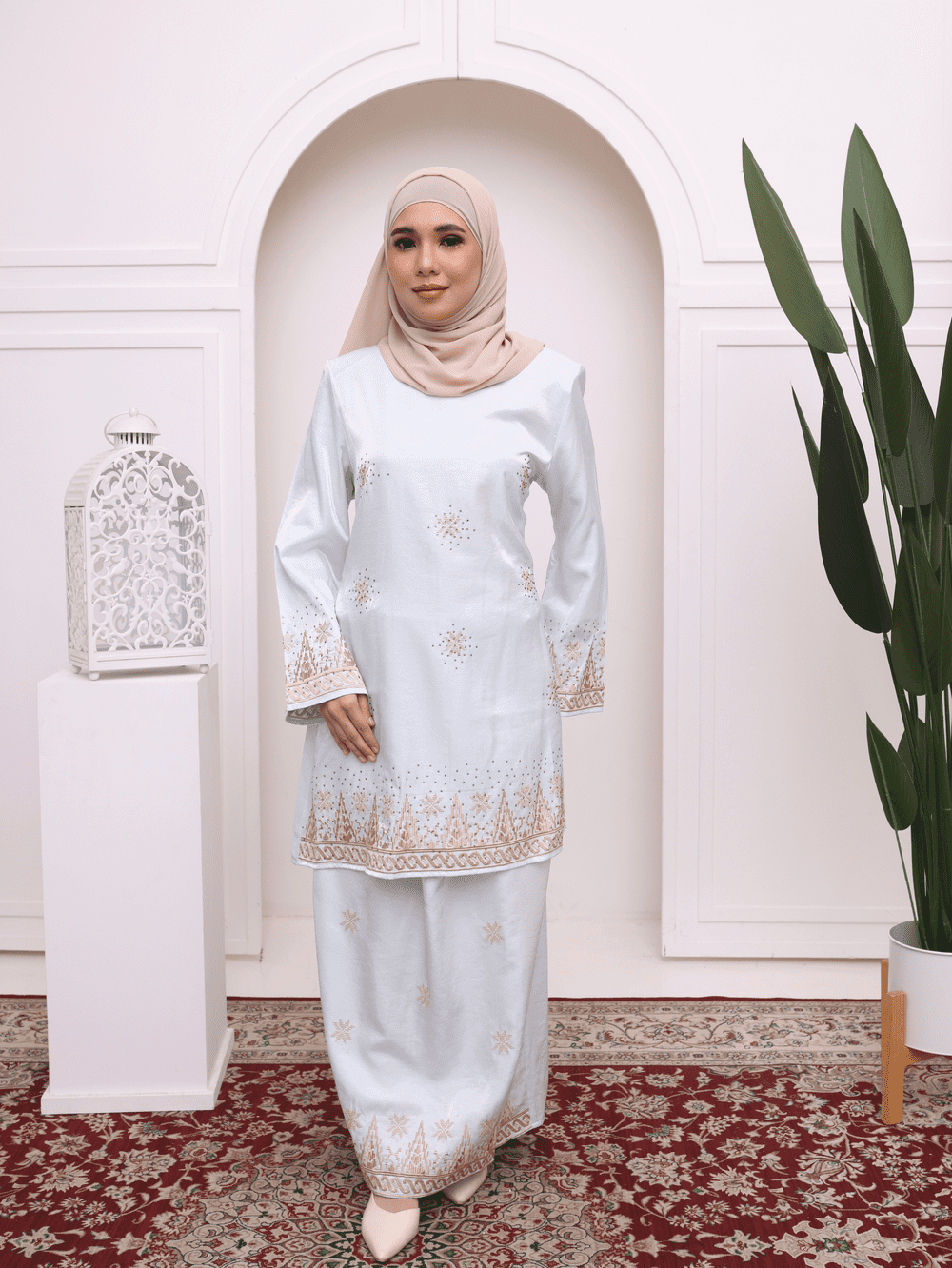 Baju Kurung Modern Riau - Ethereal Blue