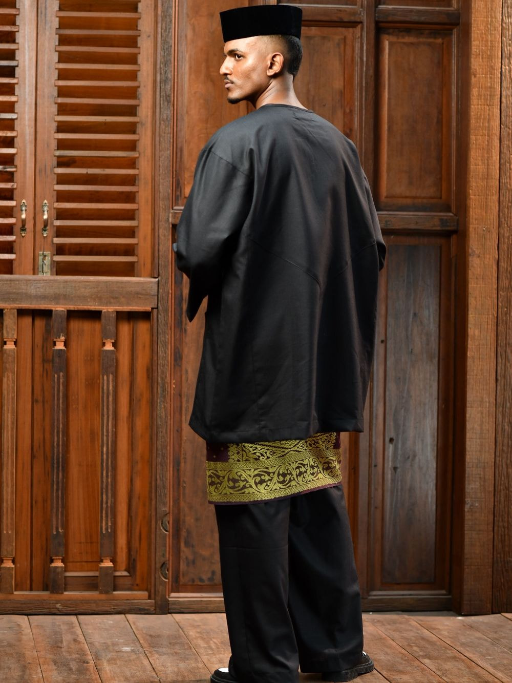 RIJAL Baju Melayu set in Black
