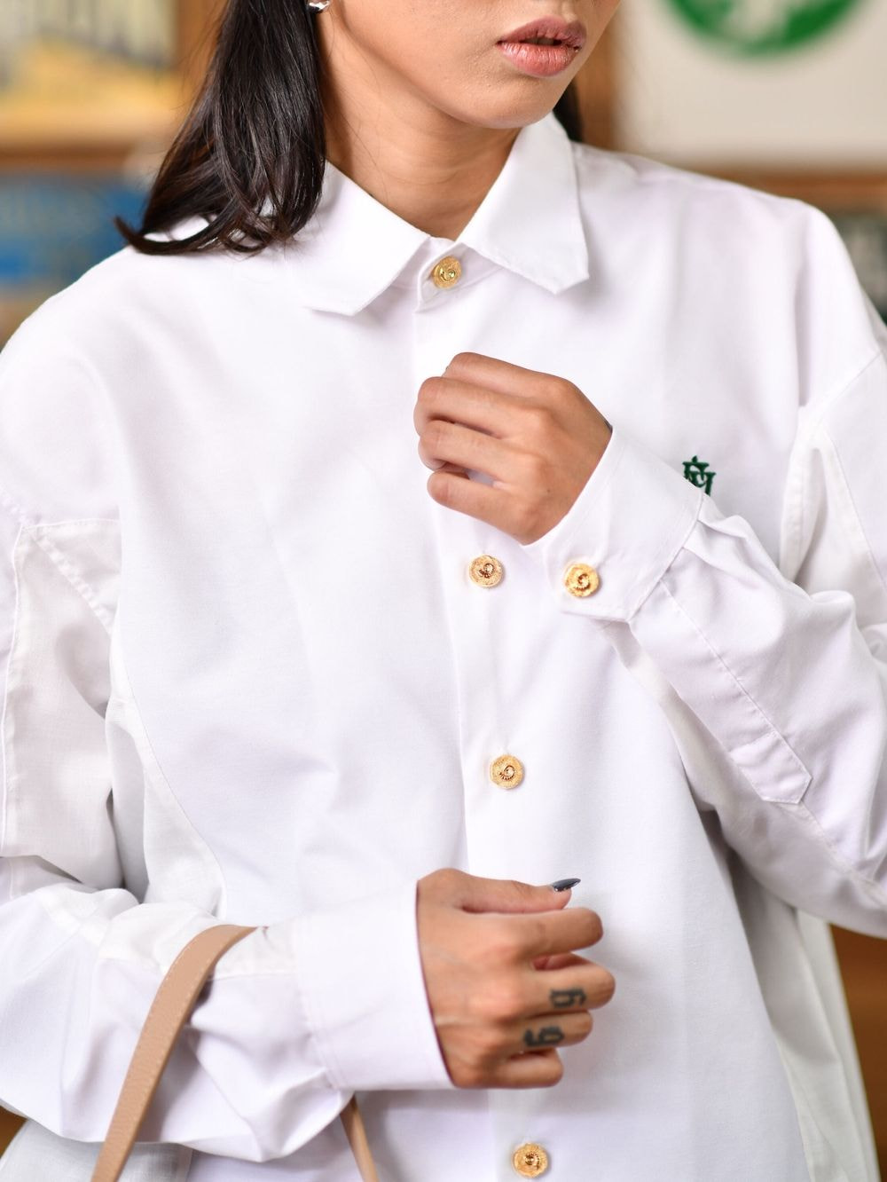 MINIMAL Long Sleeve Shirt – White