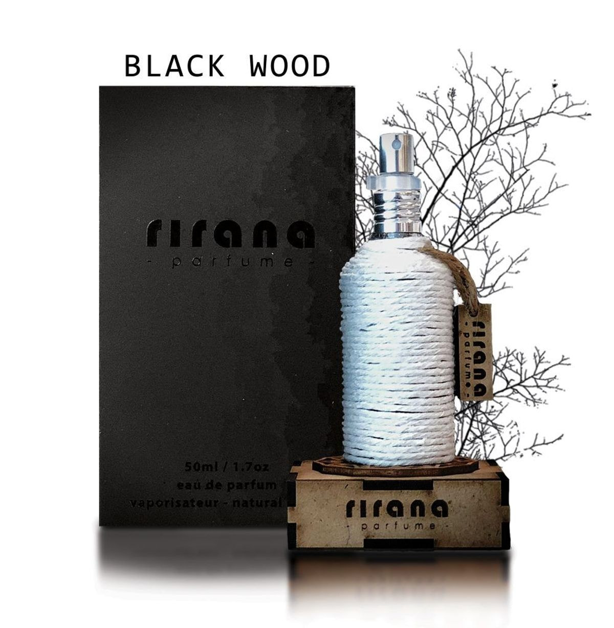 Black Wood by Rirana Parfume, bottle