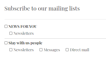 mailing lists