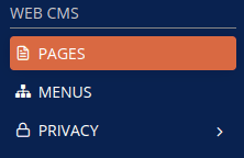Web CMS pages